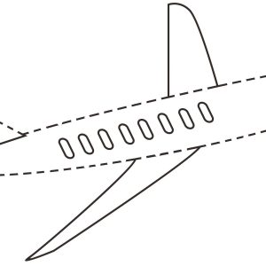 Simple Air Plane Connect the Dots