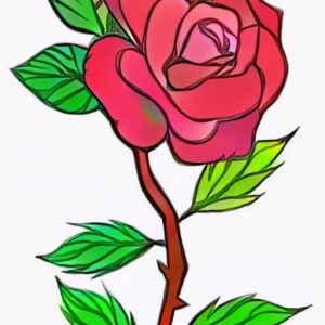 Rose coloring work from Rezha