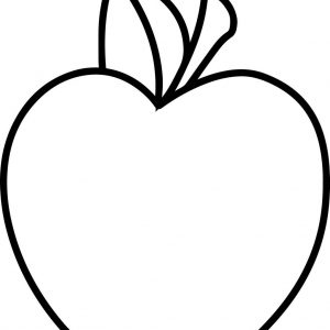 Fresh Apple Coloring Page