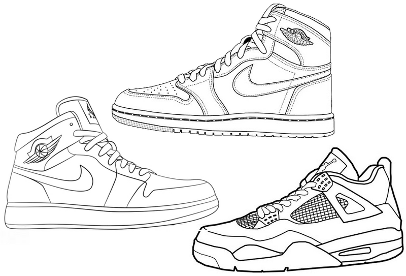 Air Jordan Nike and Sneaker Drawing 