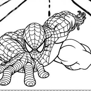 Awesome Spiderman coloring page from Anne