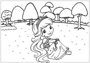 Shortcakes Berry Bitty Adventures Coloring Page for Girls