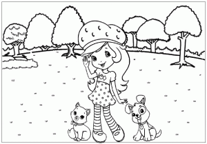 Strawberry Shortcake Berry Bitty Adventures Coloring Page
