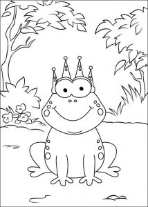 Best Prince Frog Coloring Page