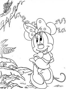 Minnie Coloring Sheet of Mickey Mouse