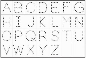 Alphabet Name Tracing Worksheet
