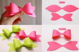 Bow tissue paper craft