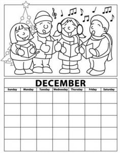 december month coloring page 1000